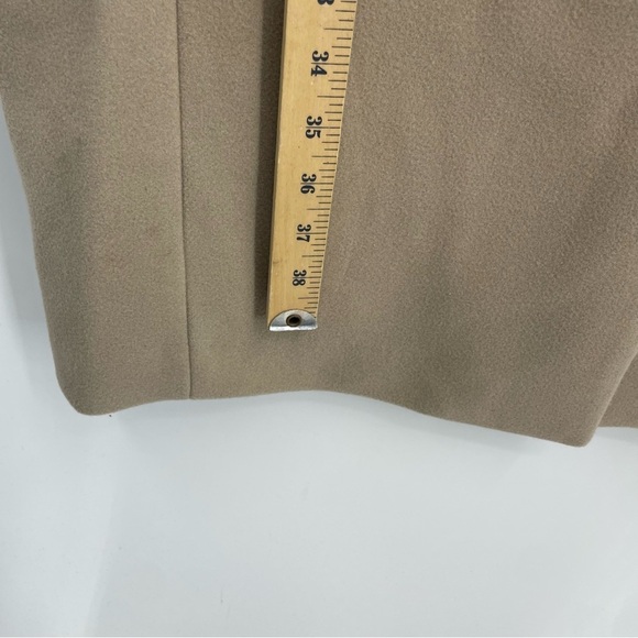 H&M Straight Cut Coat Sz XS beige mid length peacoat - Picture 5 of 7